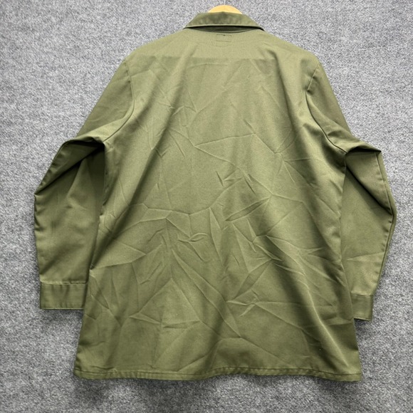 Vintage US Air Force Utility Shirt Men's 16.5x32 Military Airlift Command Patch - Picture 5 of 10